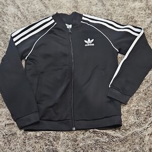 Adidas Boys Black Track Jacket